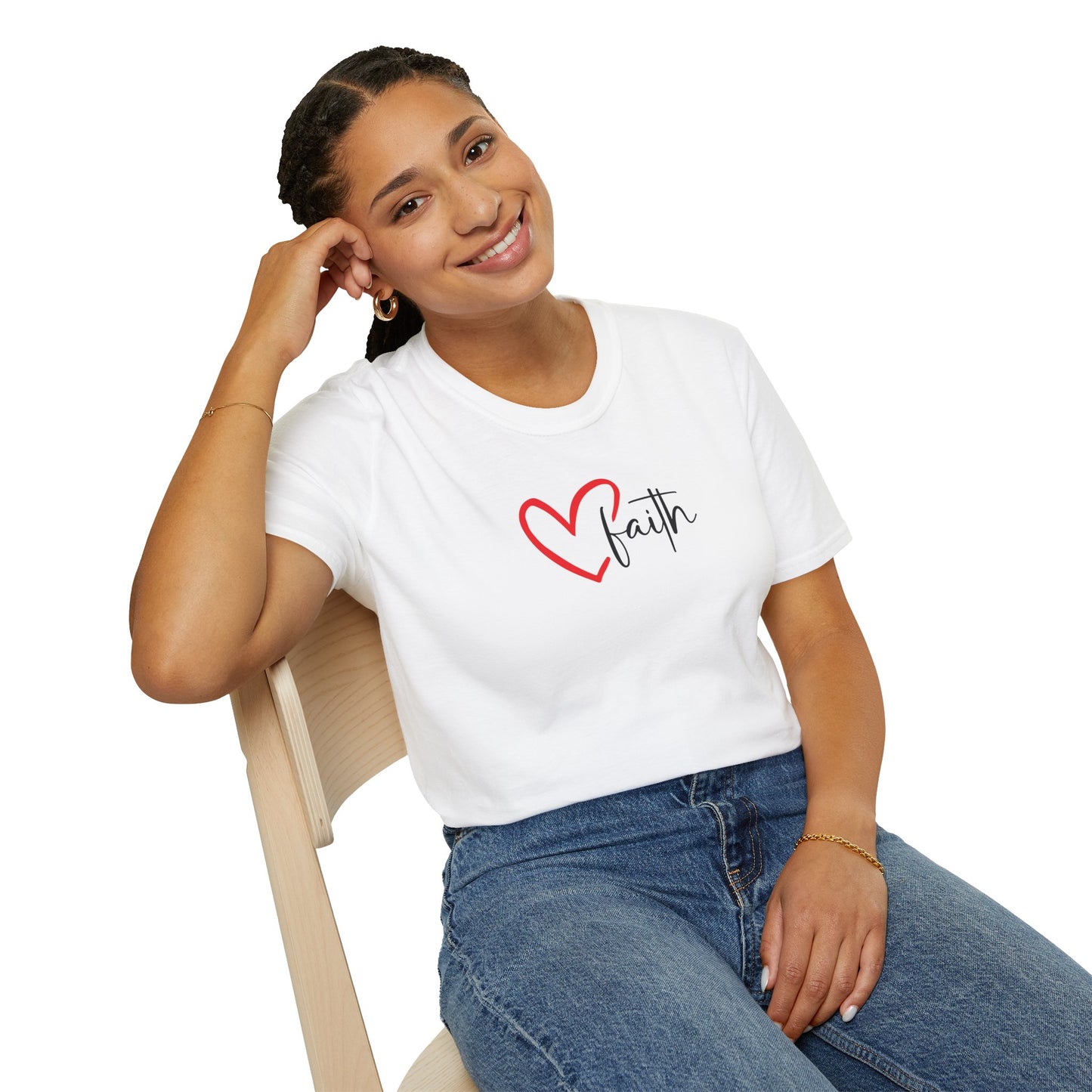 Faith Heart - Unisex Softstyle T-Shirt