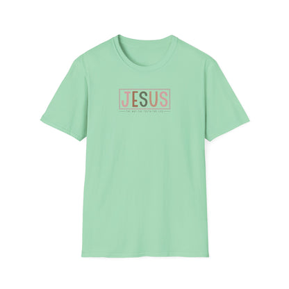 "Jesus - The Way The Truth The Life" Unisex Softstyle T-Shirt