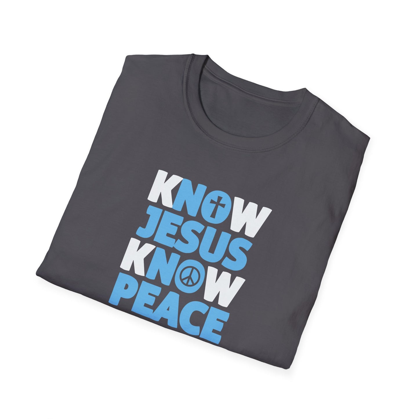 "Know Jesus Know Peace" Unisex Softstyle T-Shirt