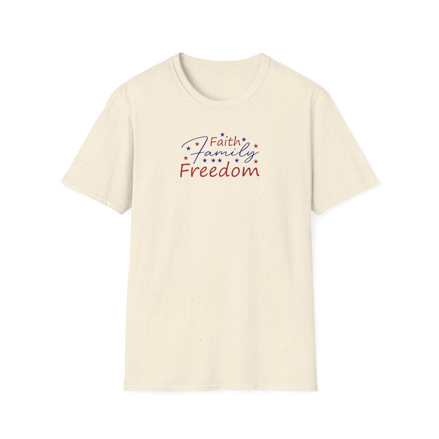 "Faith Family Freedom" Unisex Softstyle T-Shirt