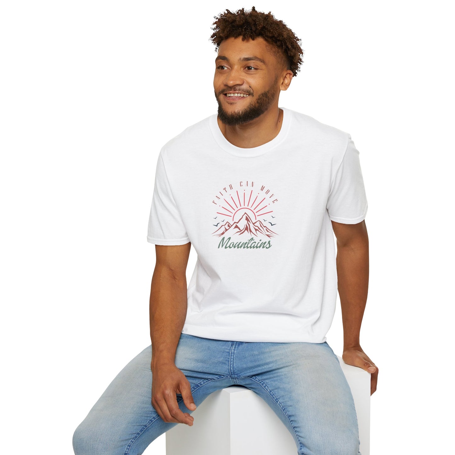 Faith Can Move Mountains D-3 Unisex Softstyle T-Shirt
