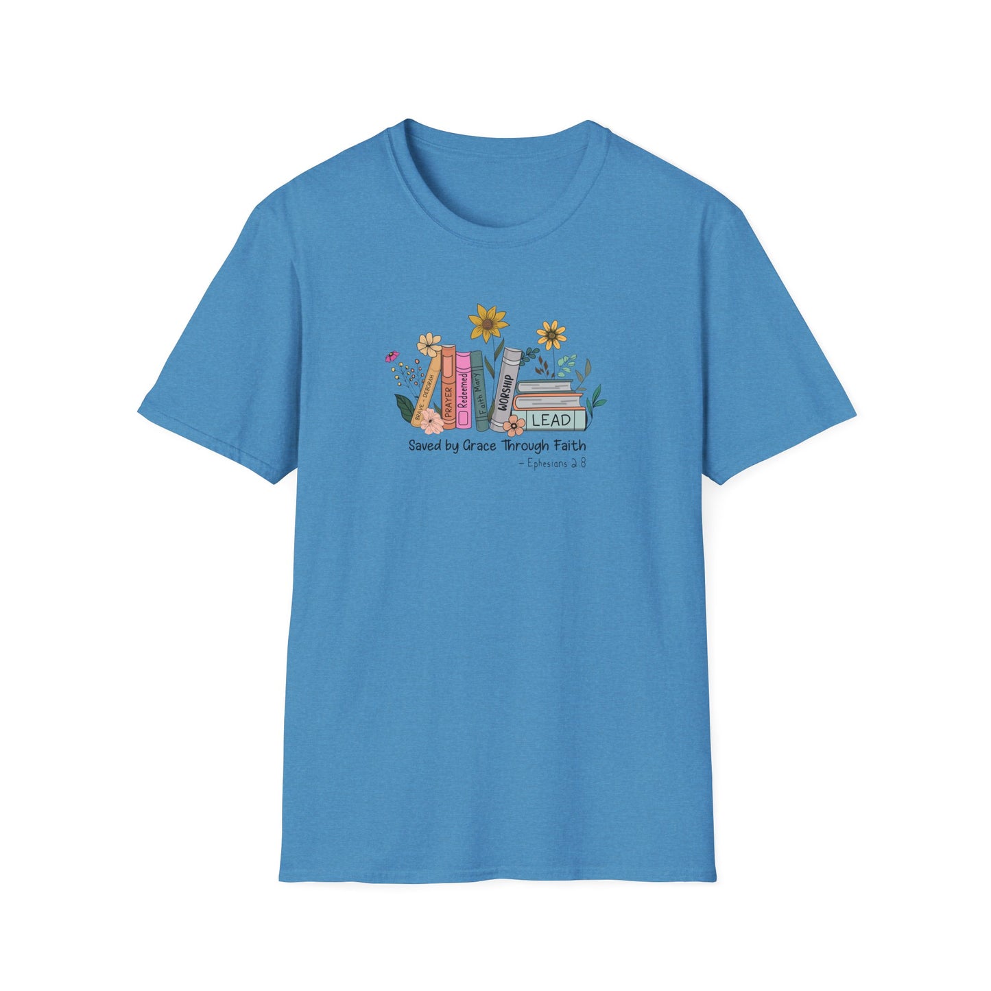 Flowers & Books Unisex Softstyle T-Shirt