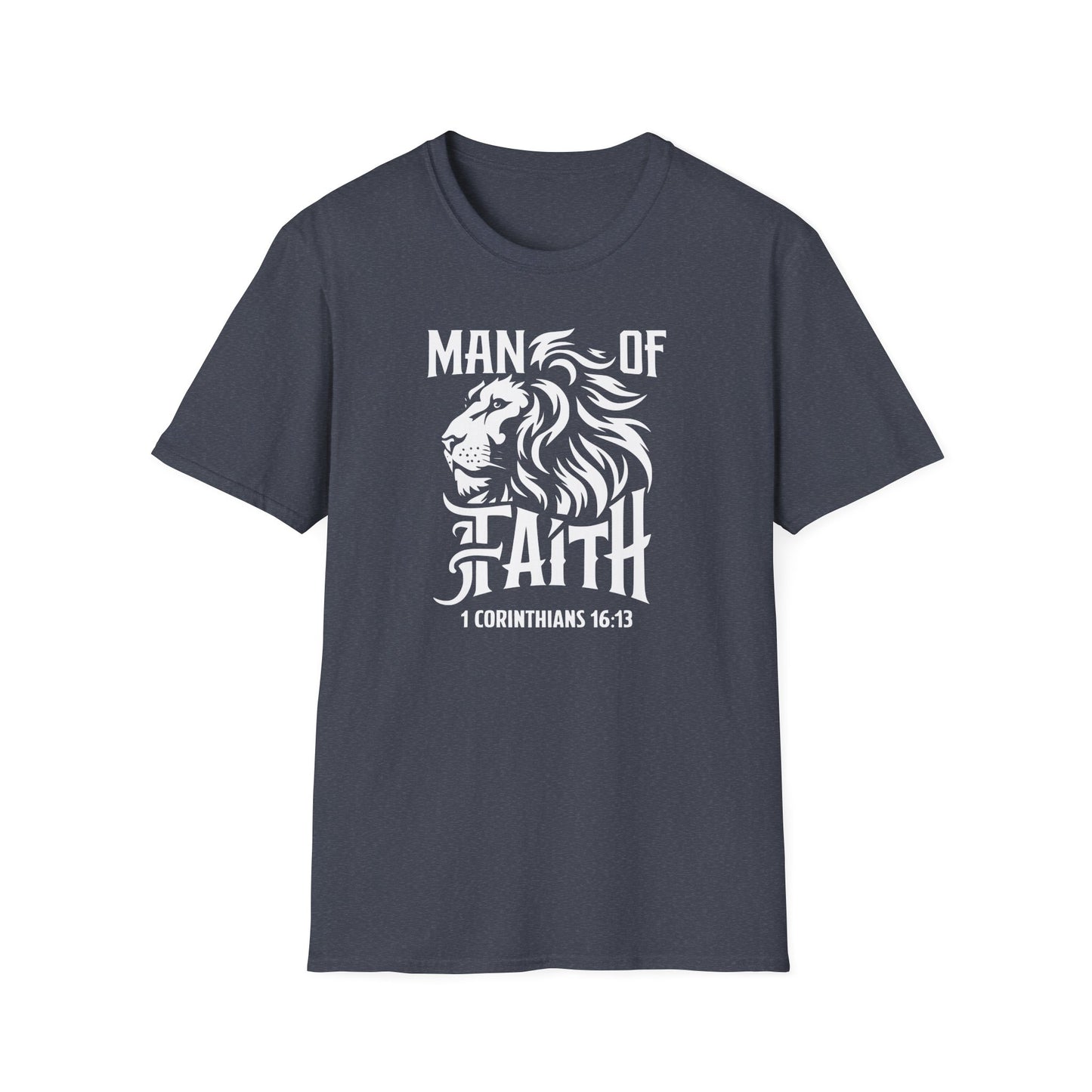 Man of Faith Front Unisex Softstyle T-Shirt