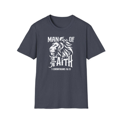 Man of Faith Front Unisex Softstyle T-Shirt
