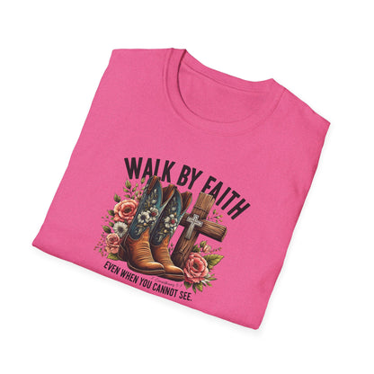 "Walk by Faith" Graphic T-Shirt for Faith-Loving Souls