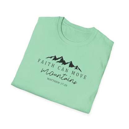 Faith Can Move Mountains D-2 Unisex Softstyle T-Shirt