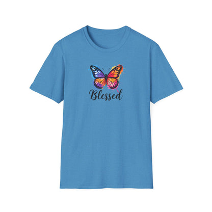 Color Splat Butterfly Unisex Softstyle T-Shirt