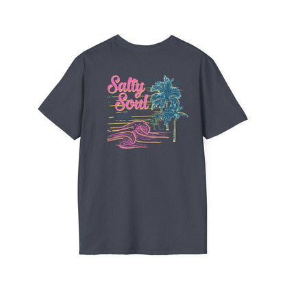"Salty Soul" Back Print Unisex Softstyle T-Shirt