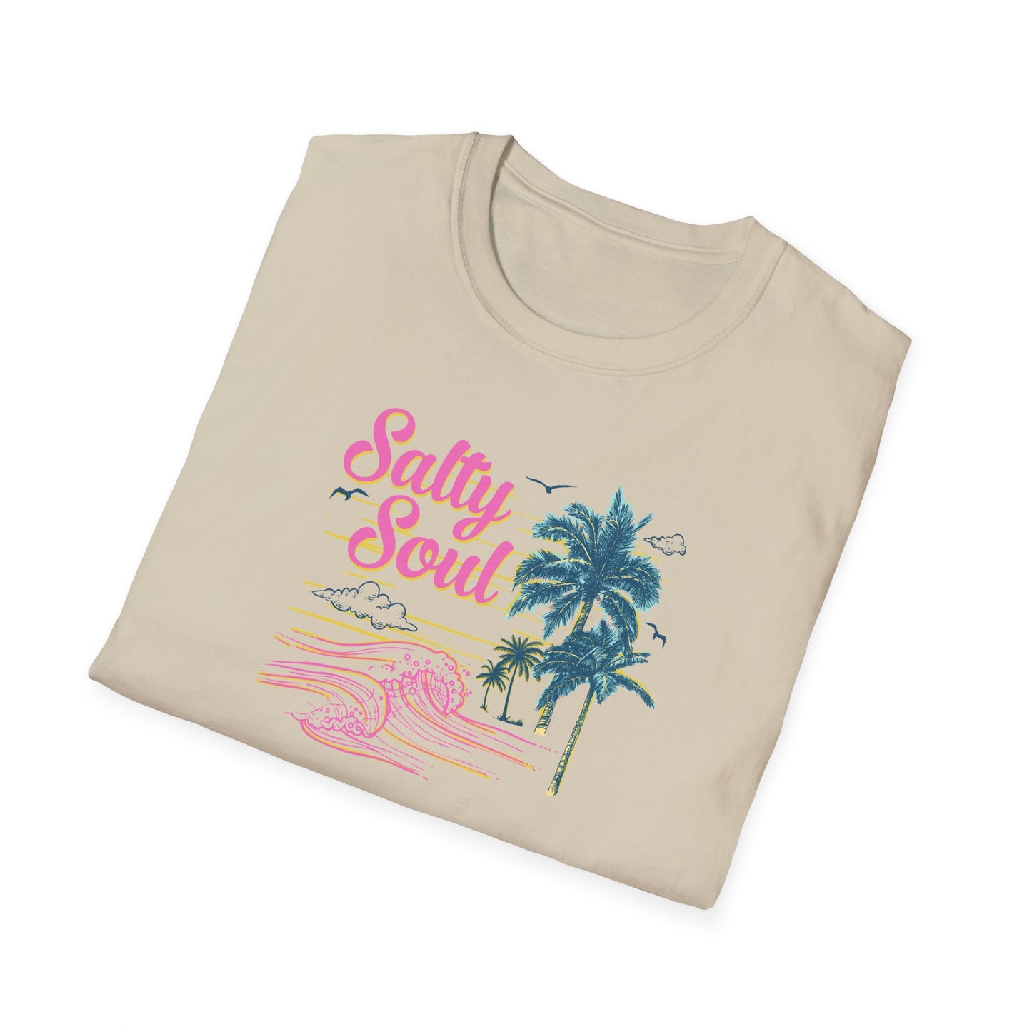 "Salty Soul" Front Print Unisex Softstyle T-Shirt