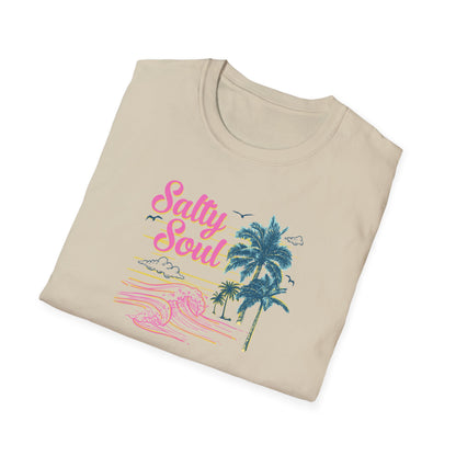 "Salty Soul" Front Print Unisex Softstyle T-Shirt