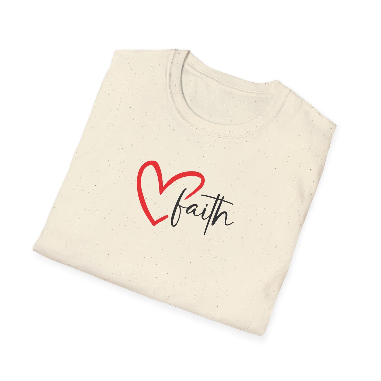 Faith Heart - Unisex Softstyle T-Shirt