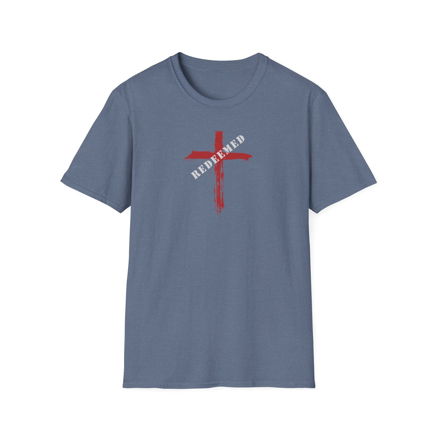 "Redeemed" Relays the message that God has paid the price for my sins through His Son's sacrifice Unisex Softstyle T-Shirt