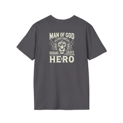 "Man of God Hero" Unisex Softstyle T-Shirt