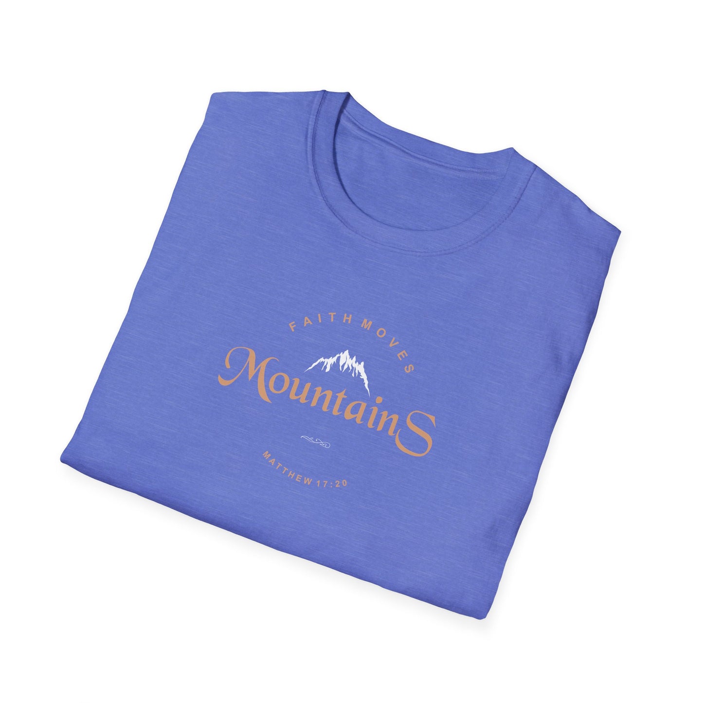 Faith Moves Mountains Unisex Softstyle T-Shirt