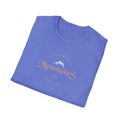 Faith Moves Mountains Unisex Softstyle T-Shirt