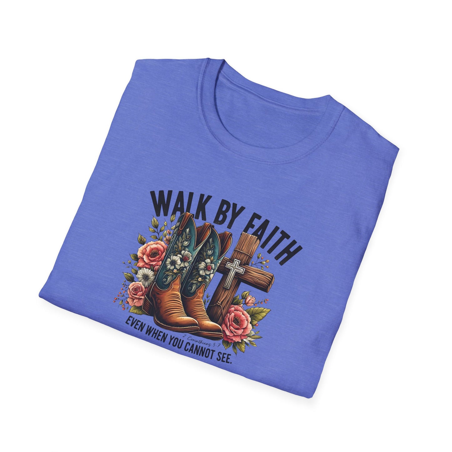 "Walk by Faith" Graphic T-Shirt for Faith-Loving Souls