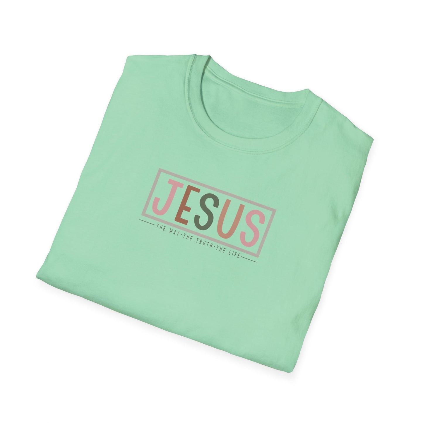 "Jesus - The Way The Truth The Life" Unisex Softstyle T-Shirt