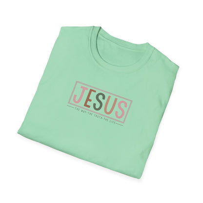 "Jesus - The Way The Truth The Life" Unisex Softstyle T-Shirt