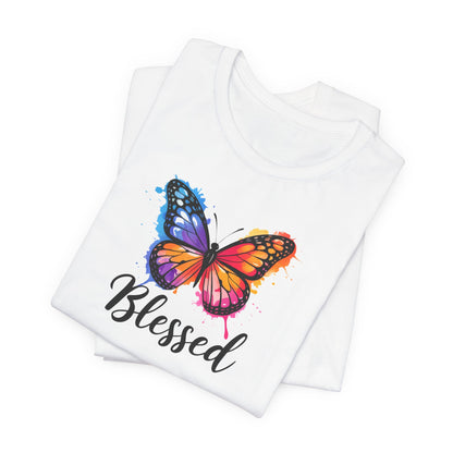 Color Splat Butterfly Unisex Softstyle T-Shirt