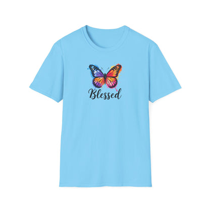 Color Splat Butterfly Unisex Softstyle T-Shirt