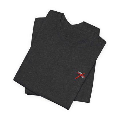 Christian Faith T-Shirt — "Delivered Completely, Healed Throughly, Saved Mightily" Tee with Cross