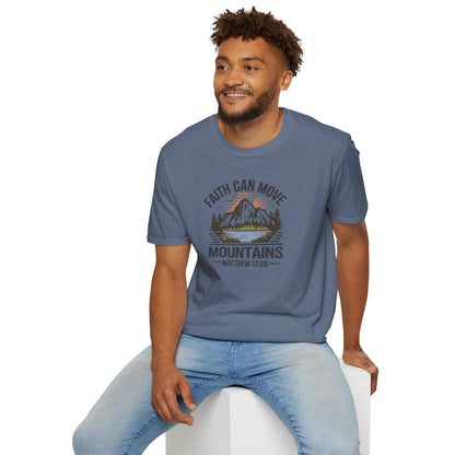 "Faith Can Move Mountains" D-1 Unisex Softstyle T-Shirt