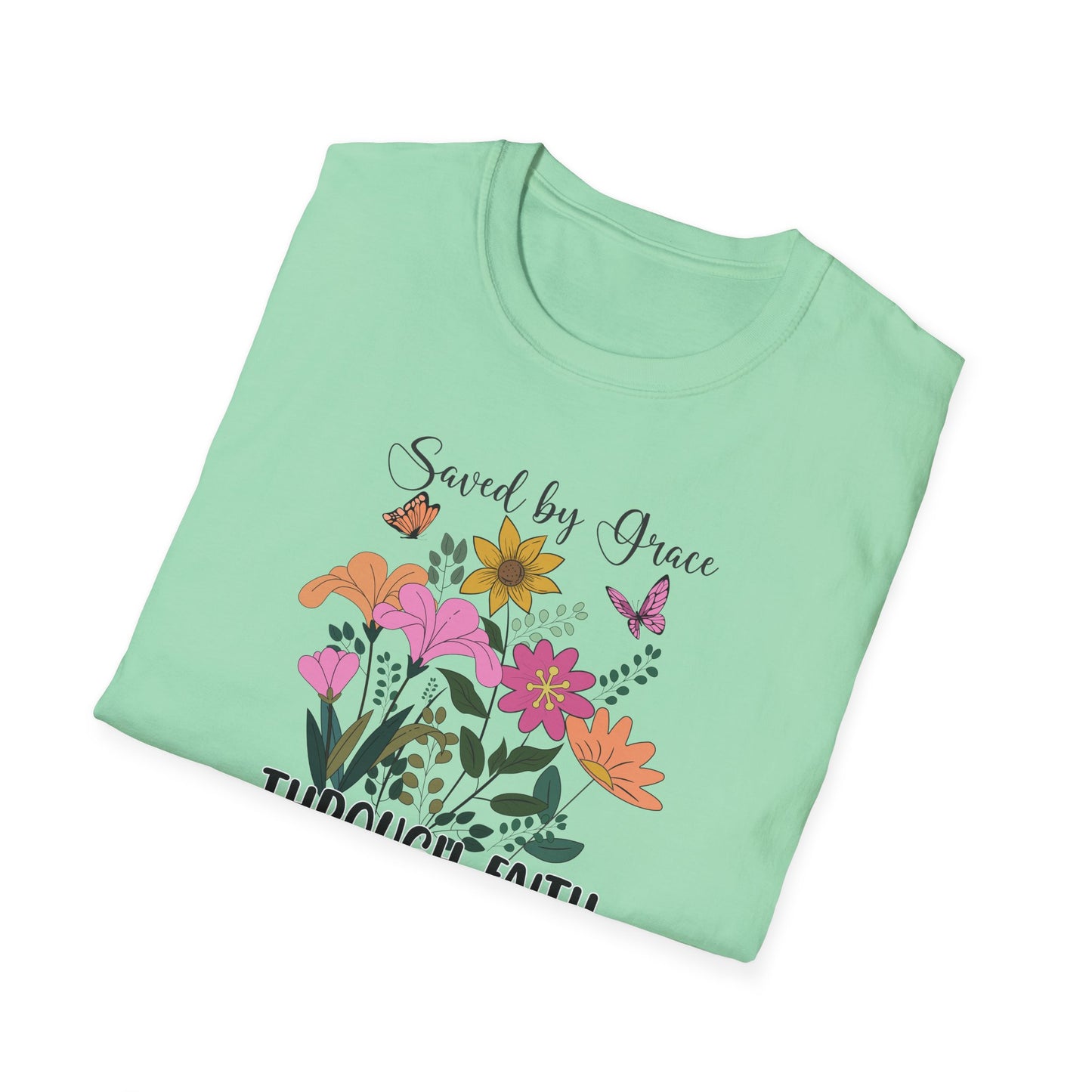 "Saved By Grace" Unisex Softstyle T-Shirt