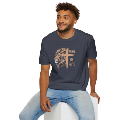 "Man of Faith" Front Print Unisex Softstyle T-Shirt