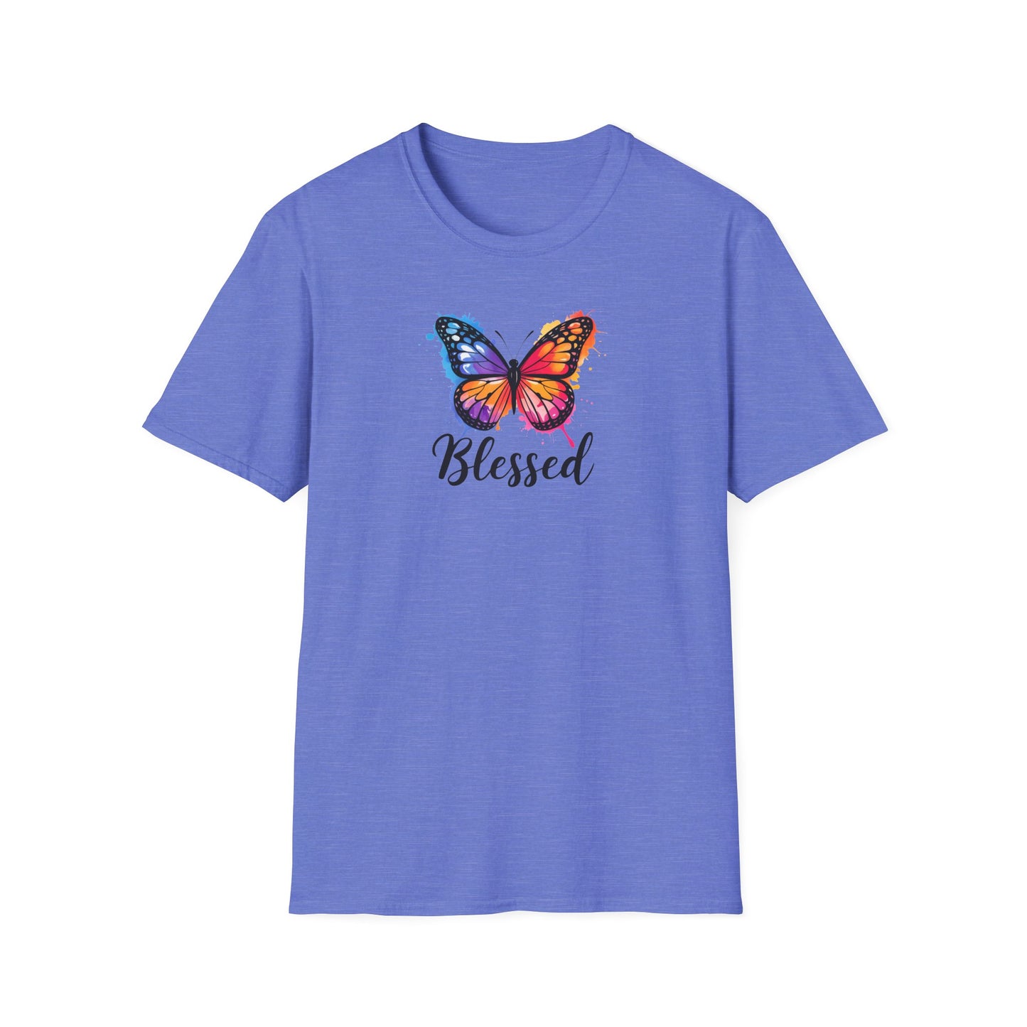 Color Splat Butterfly Unisex Softstyle T-Shirt