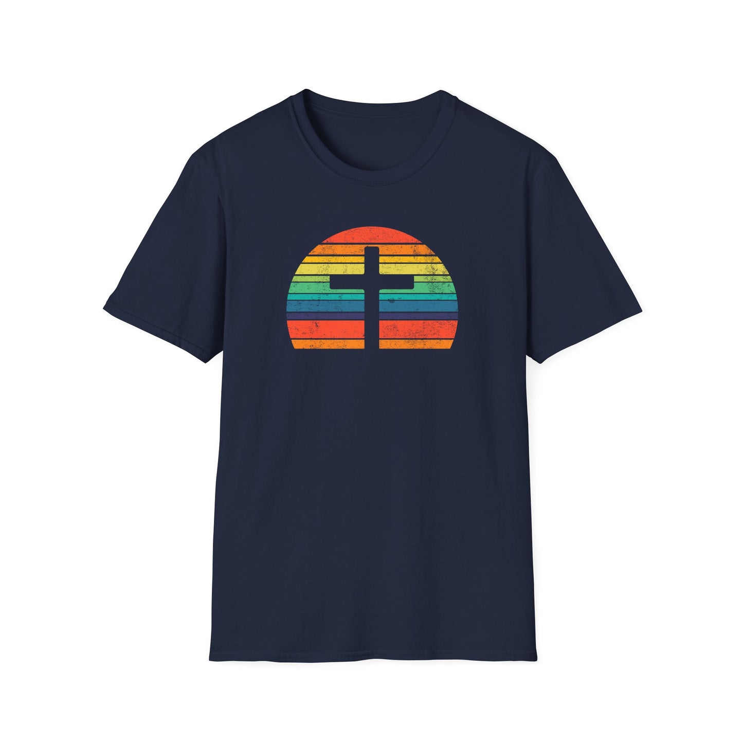 Retro Cross Unisex Softstyle T-Shirt