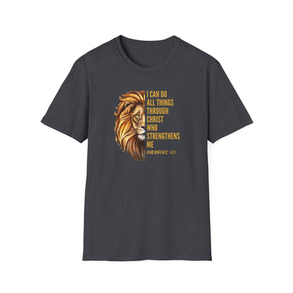 "I Can Do All Things Through Christ" - Unisex Softstyle T-Shirt