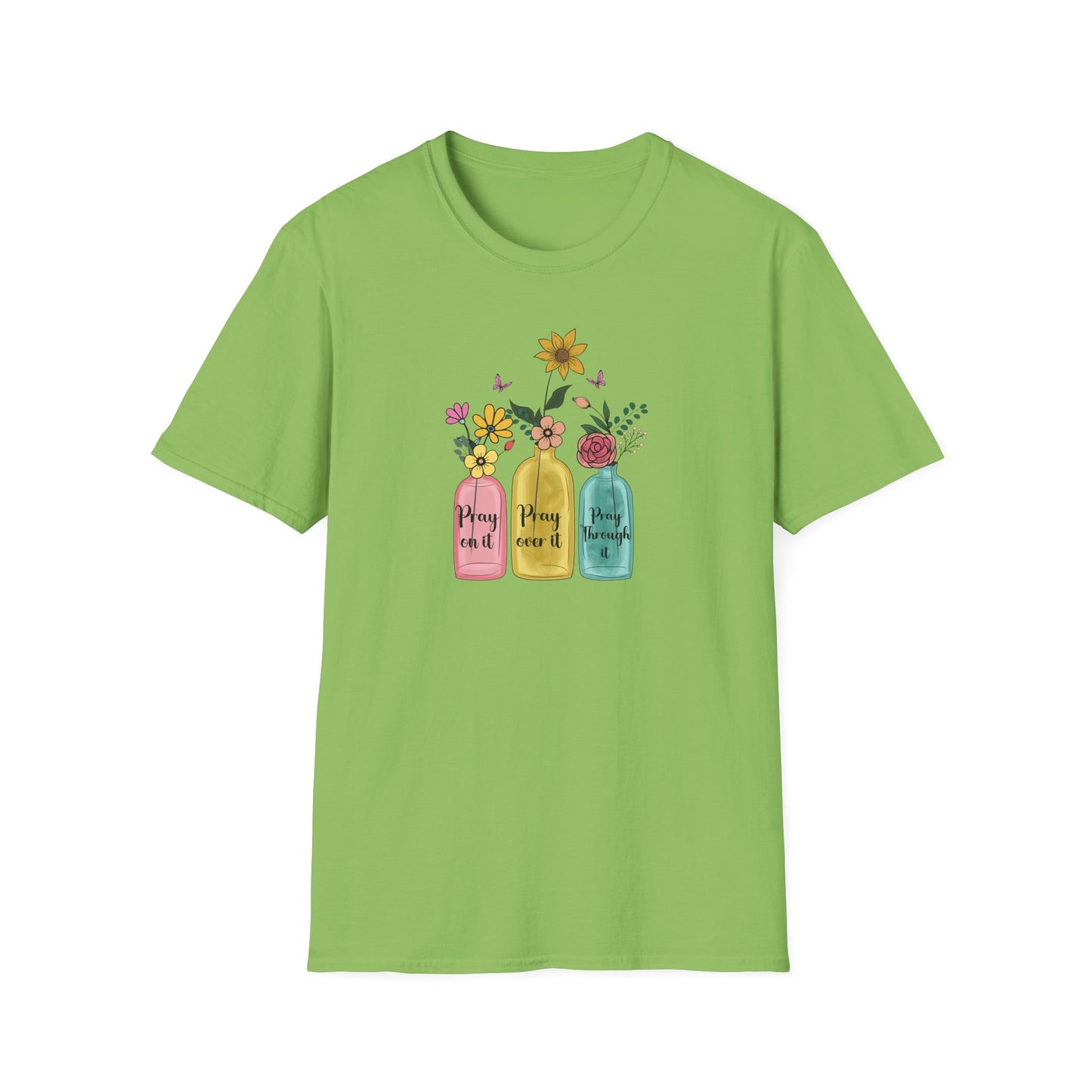 Jars of Flowers Unisex Softstyle T-Shirt
