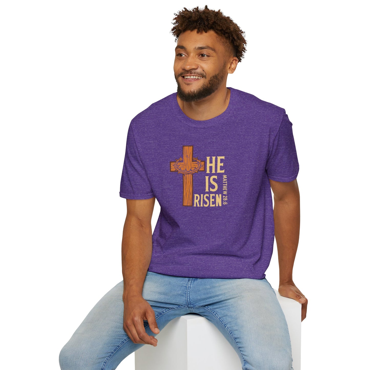 "He Is Risen" - Unisex Softstyle T-Shirt