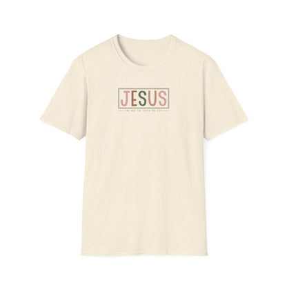 "Jesus - The Way The Truth The Life" Unisex Softstyle T-Shirt