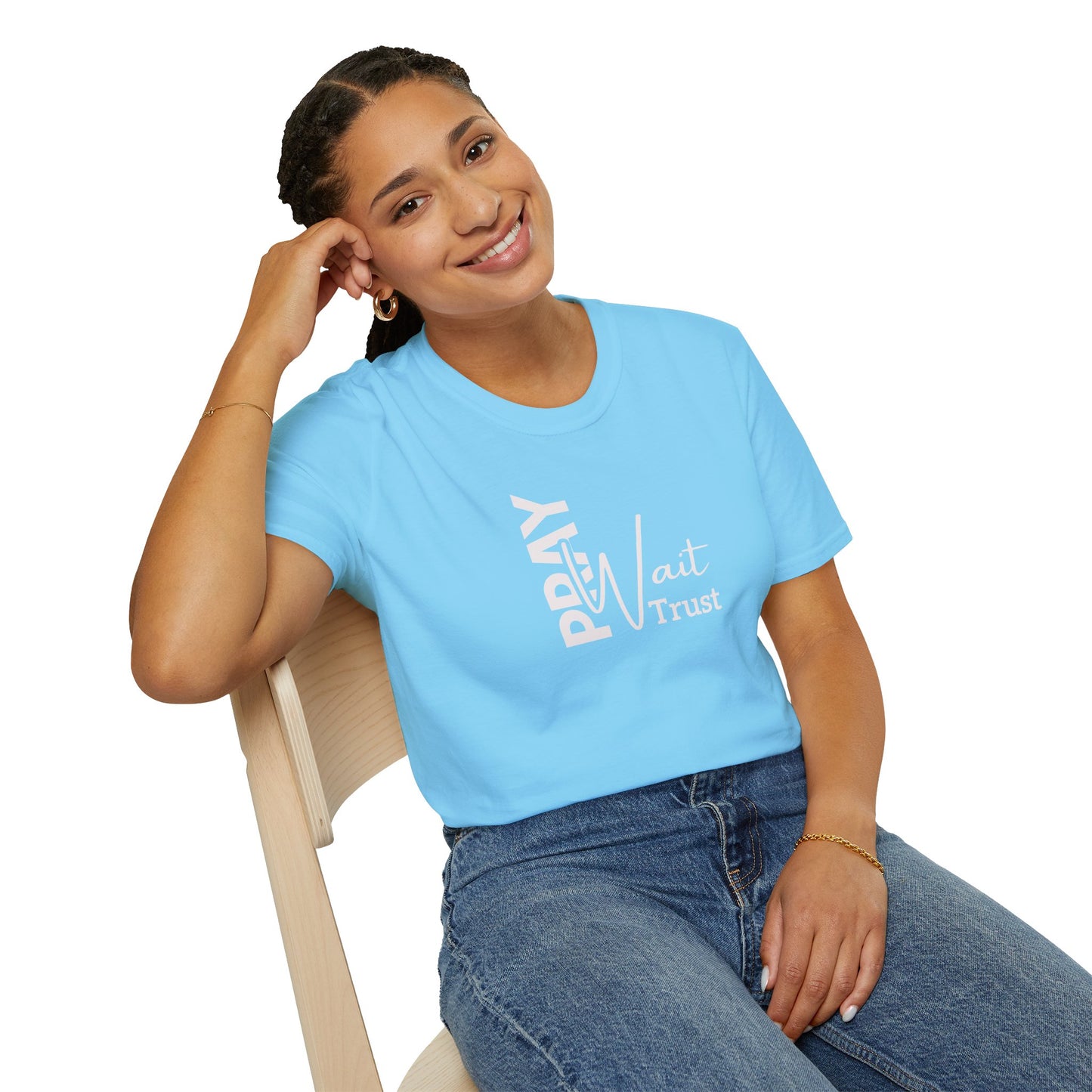"Pray Wait Trust" Unisex Softstyle T-Shirt
