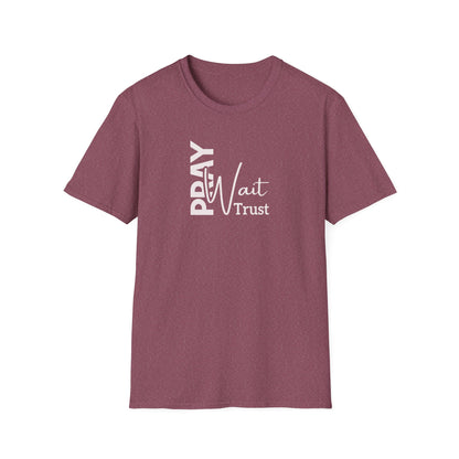 "Pray Wait Trust" Unisex Softstyle T-Shirt