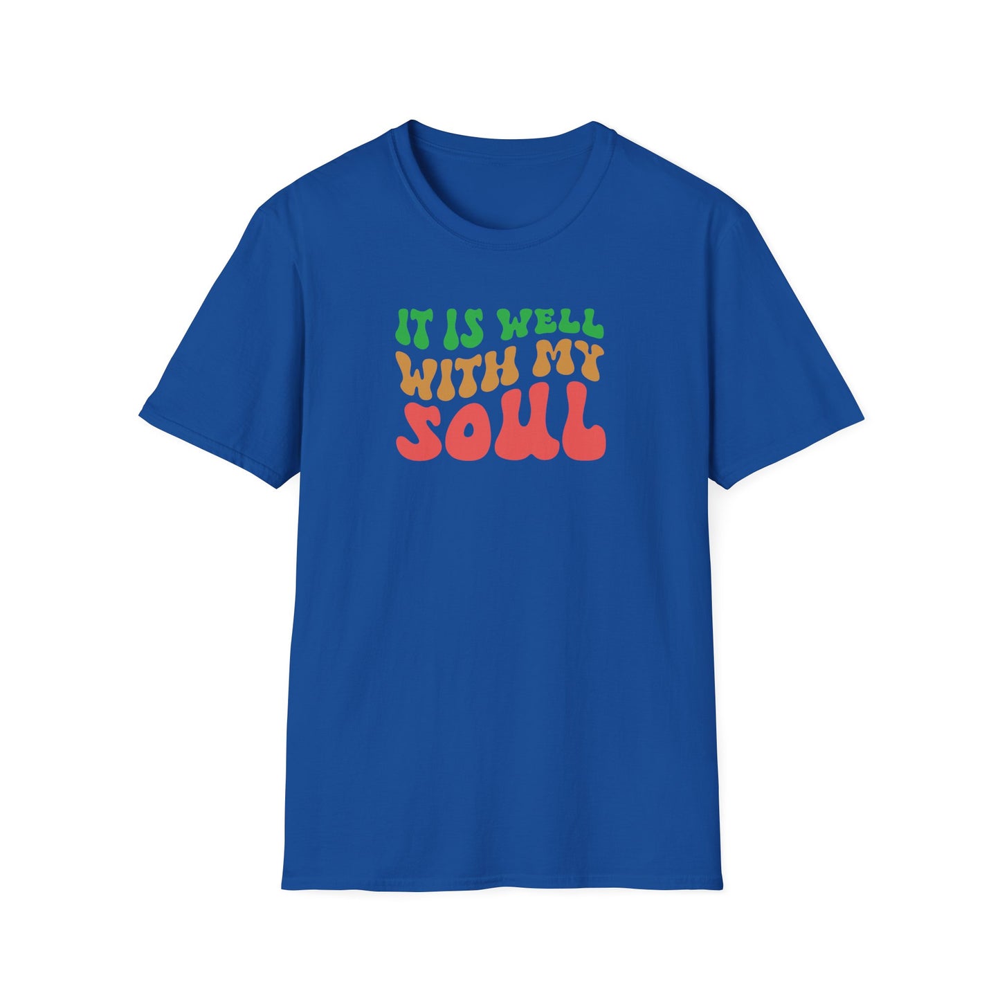 "It Is Well With My Soul" Front Print  Unisex Softstyle T-Shirt