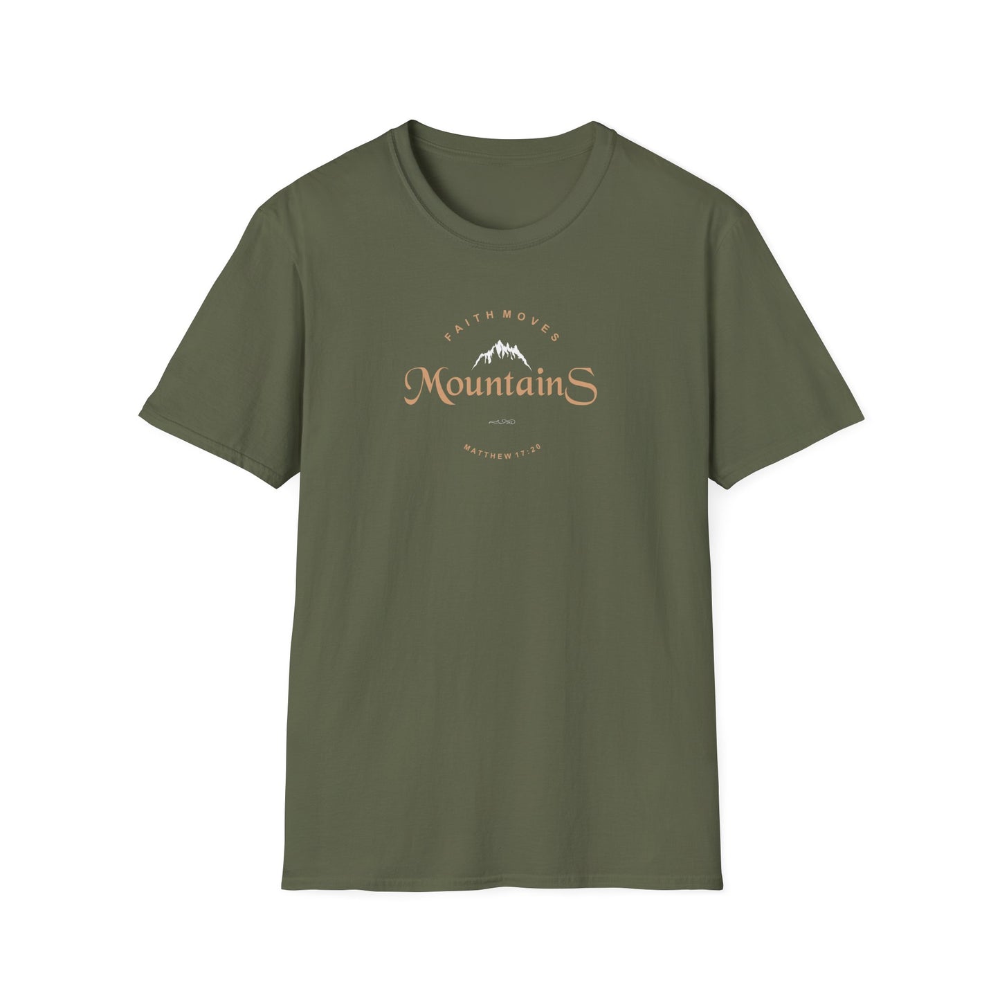 Faith Moves Mountains Unisex Softstyle T-Shirt