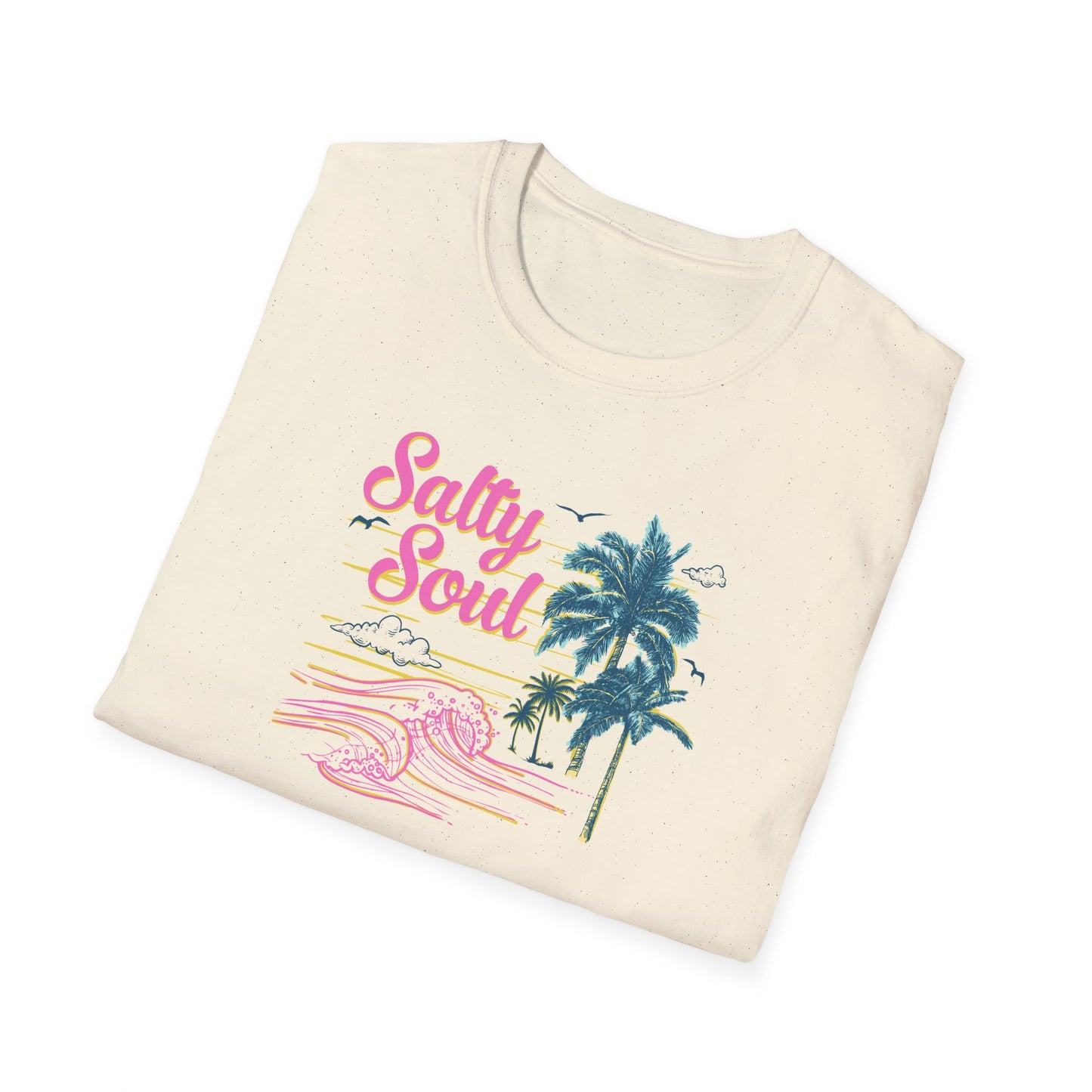 "Salty Soul" Front Print Unisex Softstyle T-Shirt
