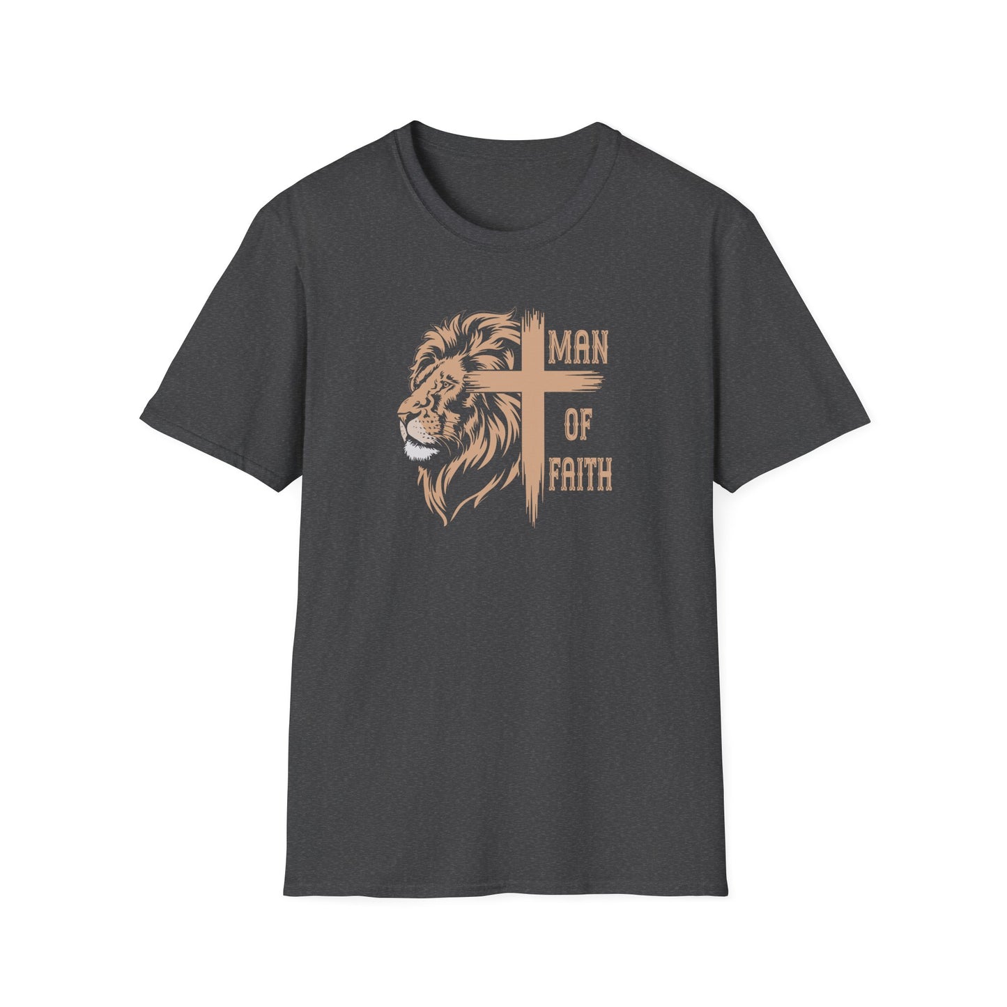 "Man of Faith" Front Print Unisex Softstyle T-Shirt
