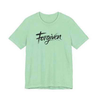 Forgiven Script Tee - Faith-Based Christian Short Sleeve T-Shirt