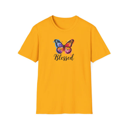 Color Splat Butterfly Unisex Softstyle T-Shirt