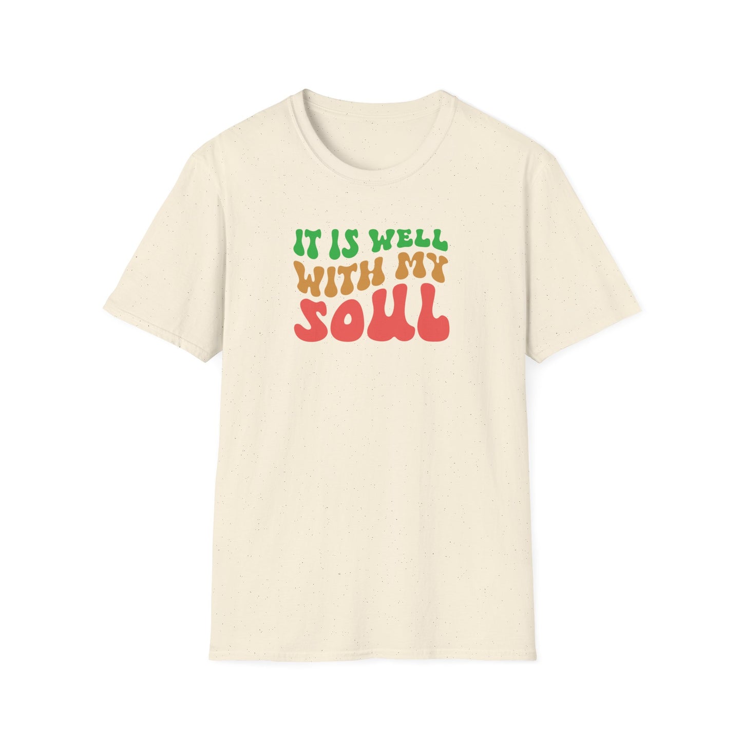 "It Is Well With My Soul" Front Print  Unisex Softstyle T-Shirt