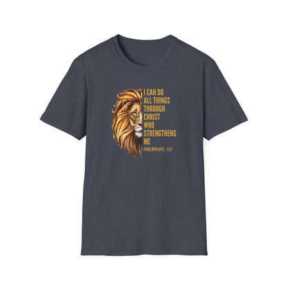 "I Can Do All Things Through Christ" - Unisex Softstyle T-Shirt