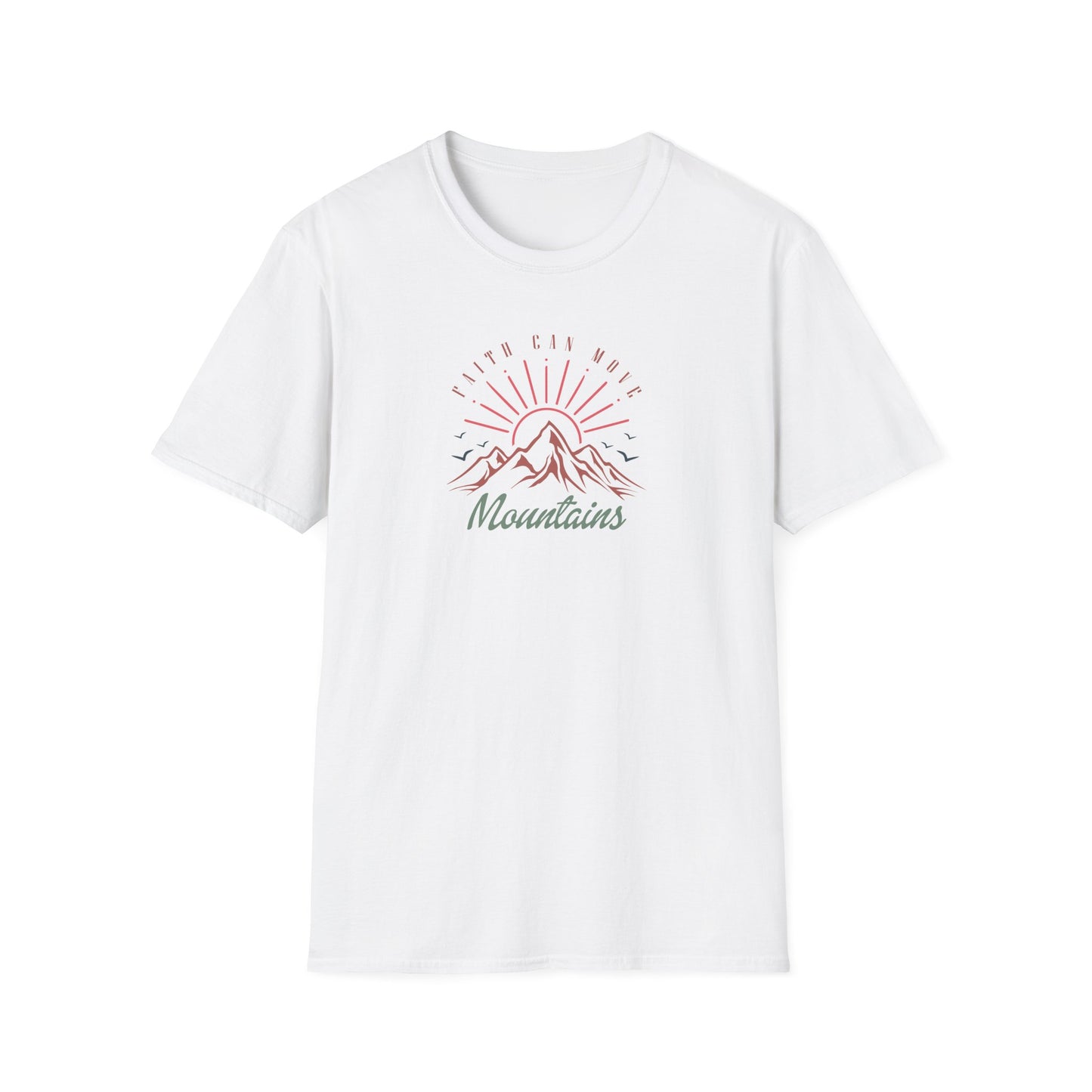 Faith Can Move Mountains D-3 Unisex Softstyle T-Shirt