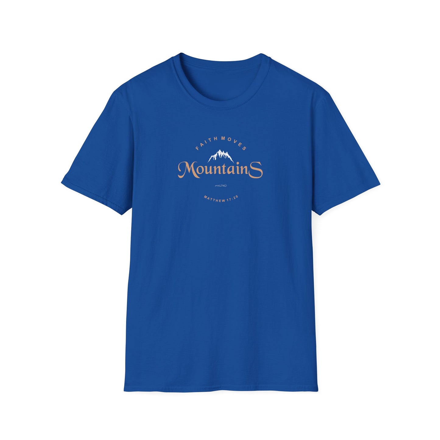 Faith Moves Mountains Unisex Softstyle T-Shirt