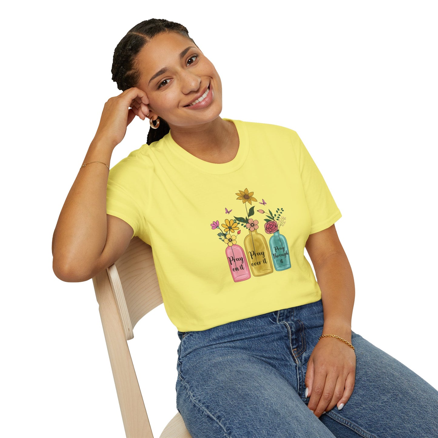 Jars of Flowers Unisex Softstyle T-Shirt
