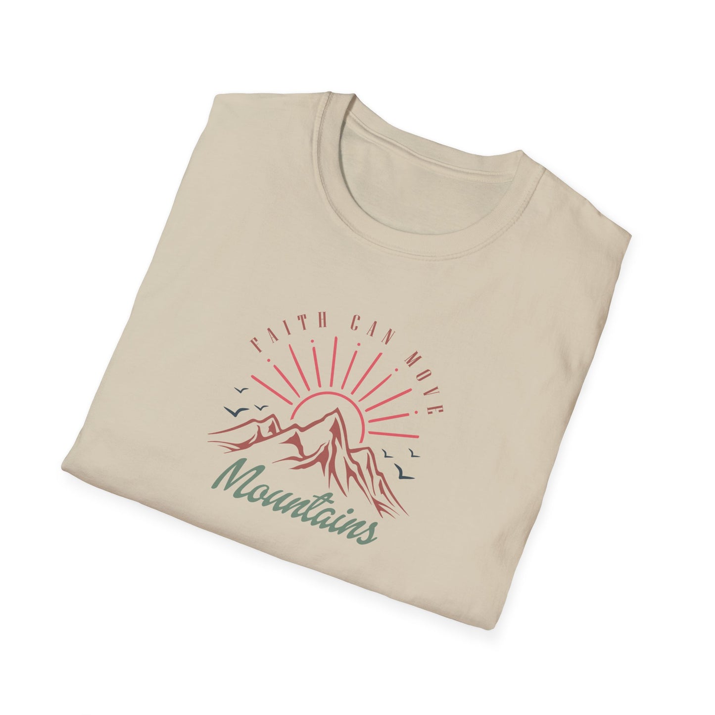 Faith Can Move Mountains D-3 Unisex Softstyle T-Shirt