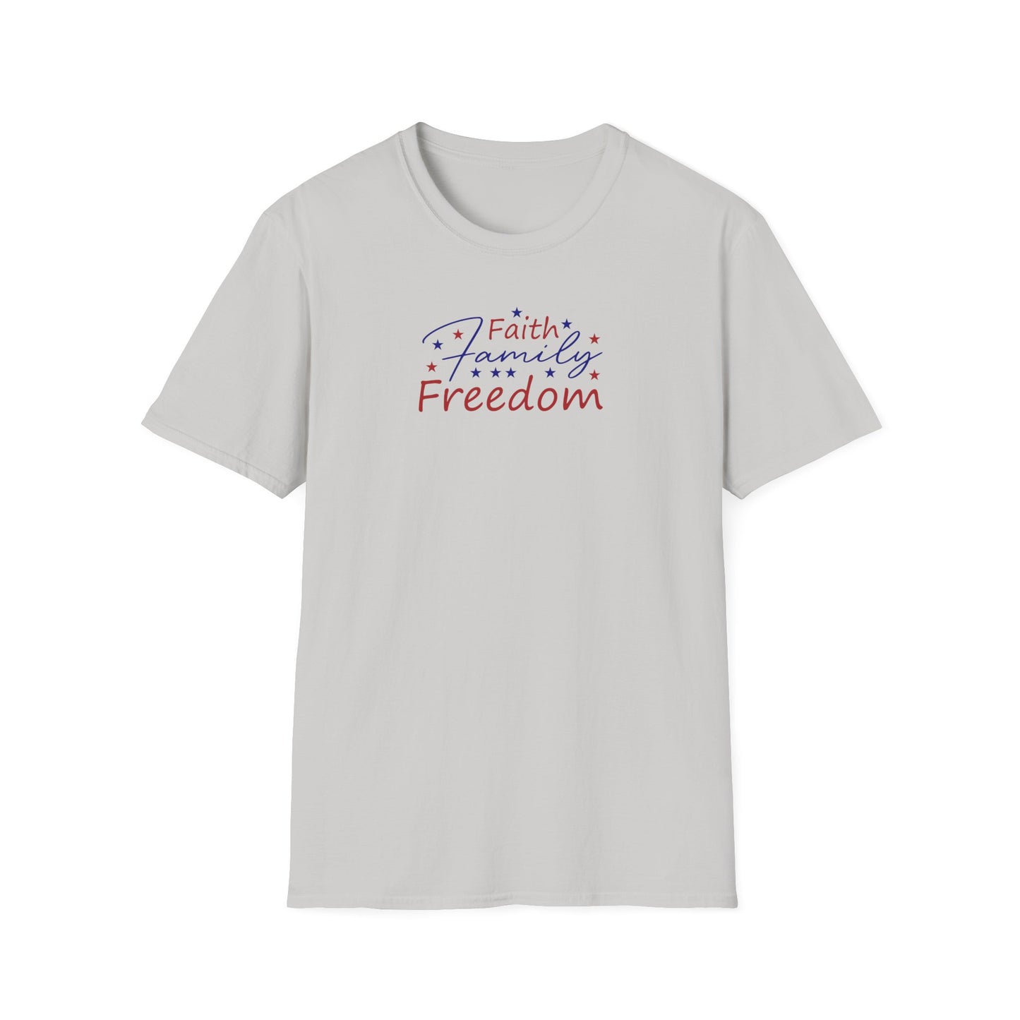 "Faith Family Freedom" Unisex Softstyle T-Shirt