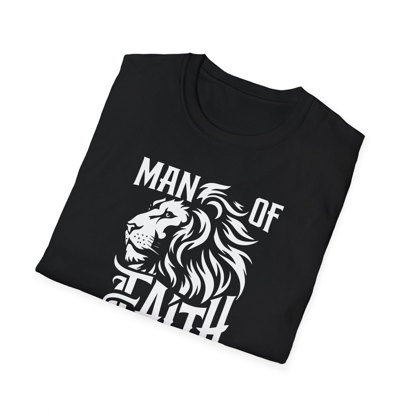 Man of Faith Front Unisex Softstyle T-Shirt